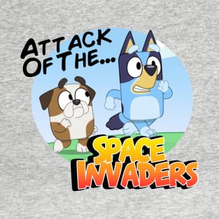 Bluey Winton Space Invaders Comic T-Shirt